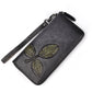Verdant Foliage Handcrafted Leather Wallet